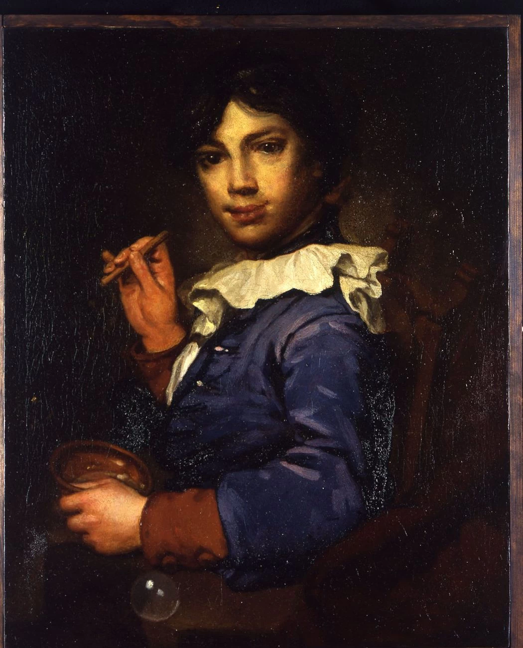 Fra Galgario - ritratto di fanciullo che soffia bolle di sapone, Milano